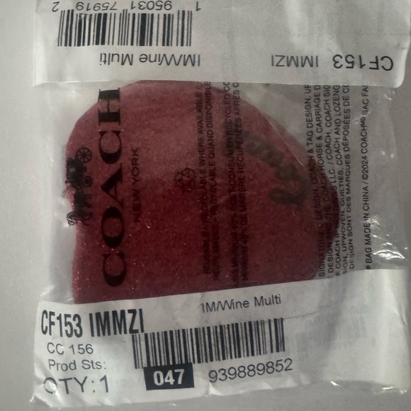 Coach Red Glitter Heart Mirror-NWT-Beautiful-Smooth Finish! - Picture 6 of 6